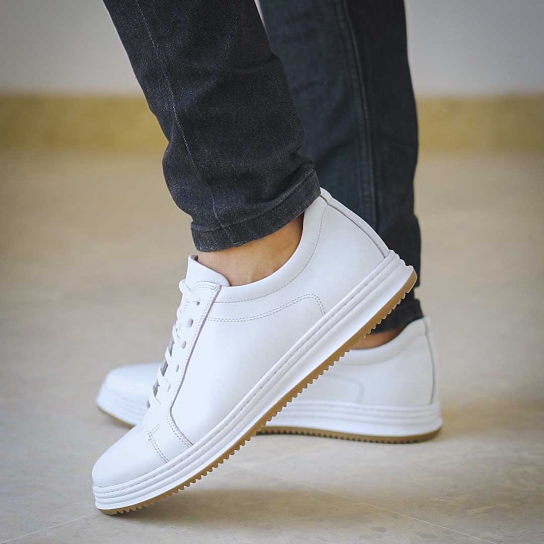 Basket cuir Chaussure cuir blanc