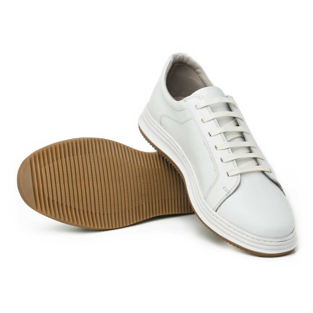 Basket cuir Chaussure cuir blanc