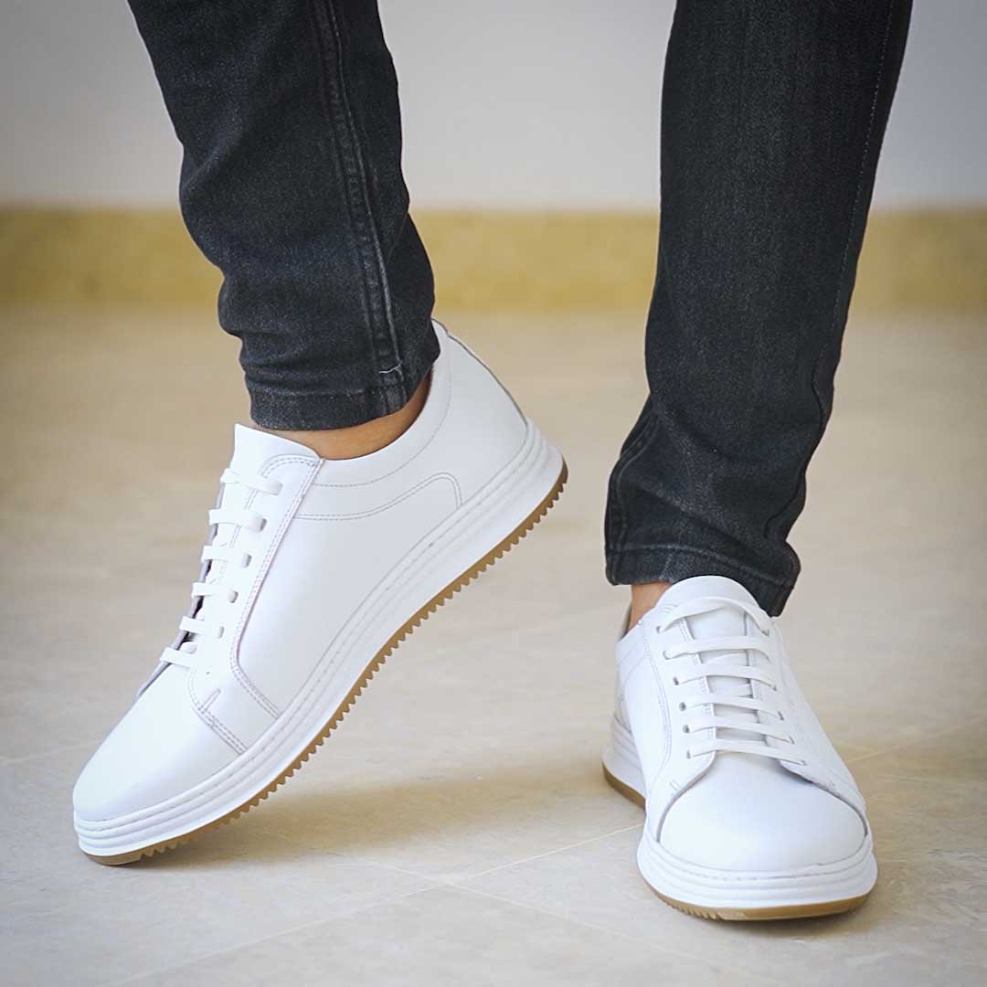 Basket cuir Chaussure cuir blanc