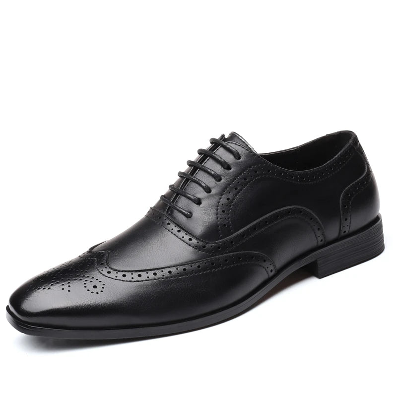 1133 Oxfords chaussures britanniques en cuir à bout pointu pour hommes