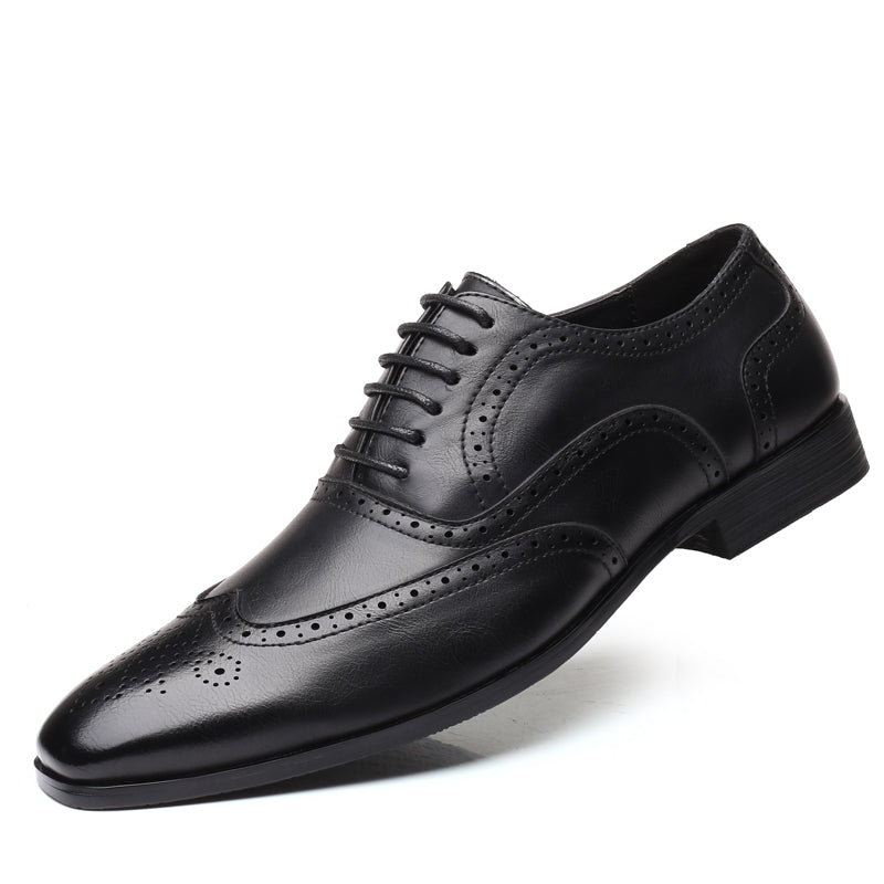 1133 Oxfords chaussures britanniques en cuir à bout pointu pour hommes